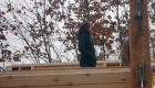 A happy homeowner watches the progress of the build.