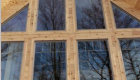 Beautiful reflection in the windows on the gable end.