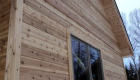 Note the corner posts with the flat-flat log.