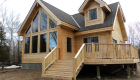 The optional deck provides more outdoor living space.