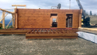 Side deck being built.