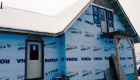 Installation of windows and doors.
