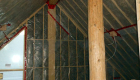 Internal framing and insulation completed.