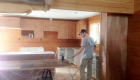 Kitchen cabinets going in.
