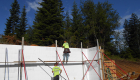 ICF walls being laid.