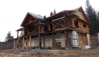 Installation of the metal roof.