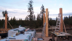 Vertical corners in position.