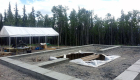 Footings being prepared.