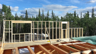 Second floor framing.