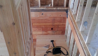 Staircase under construction.
